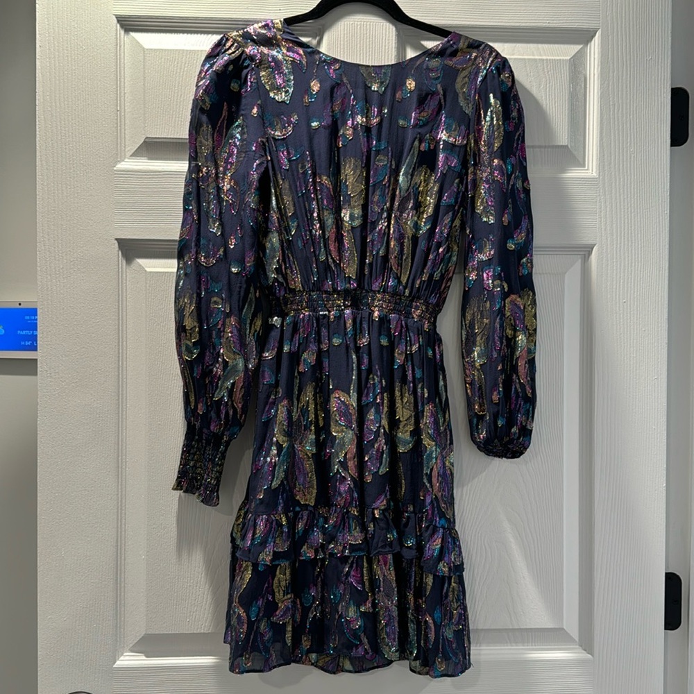 Lilly Pulitzer Dottie Silk Dress Navy